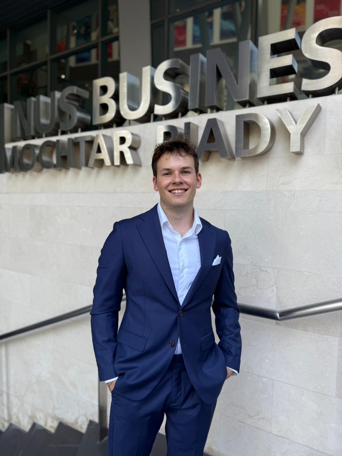 Niclas at NUS Business School, Singapore